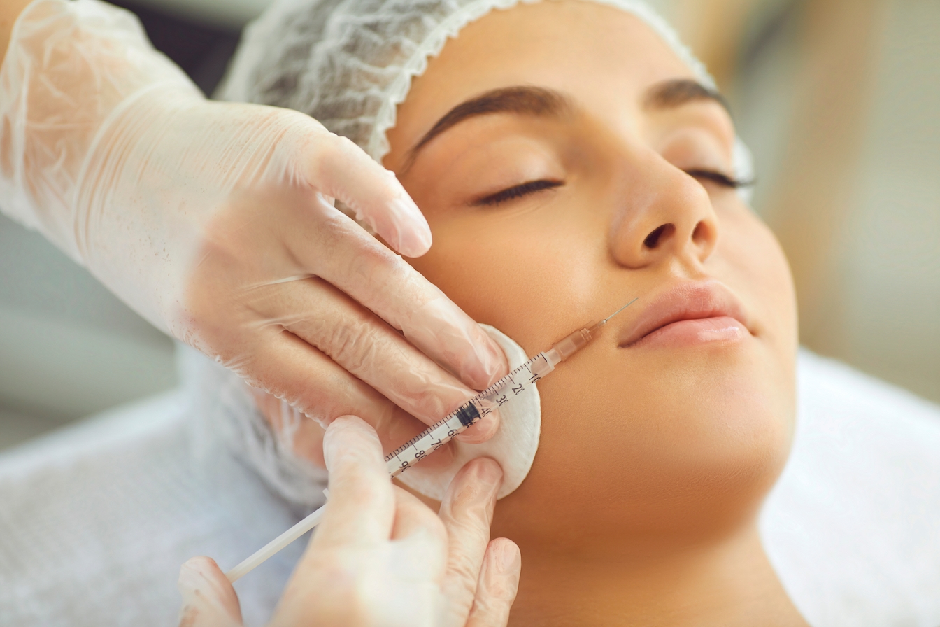 Woman receiving Dermal Fillers treatment