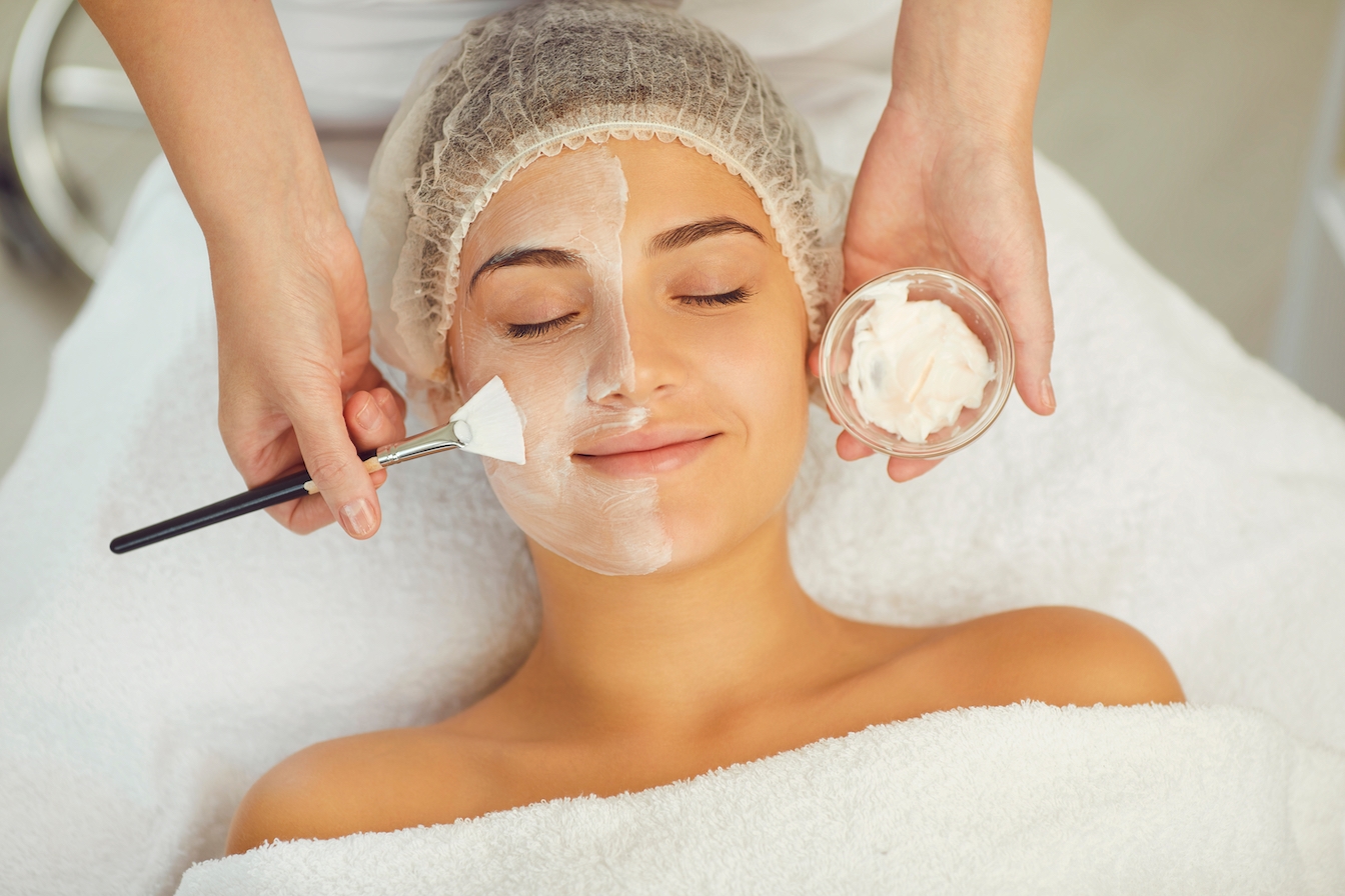 Woman receiving Skin Peels treatment