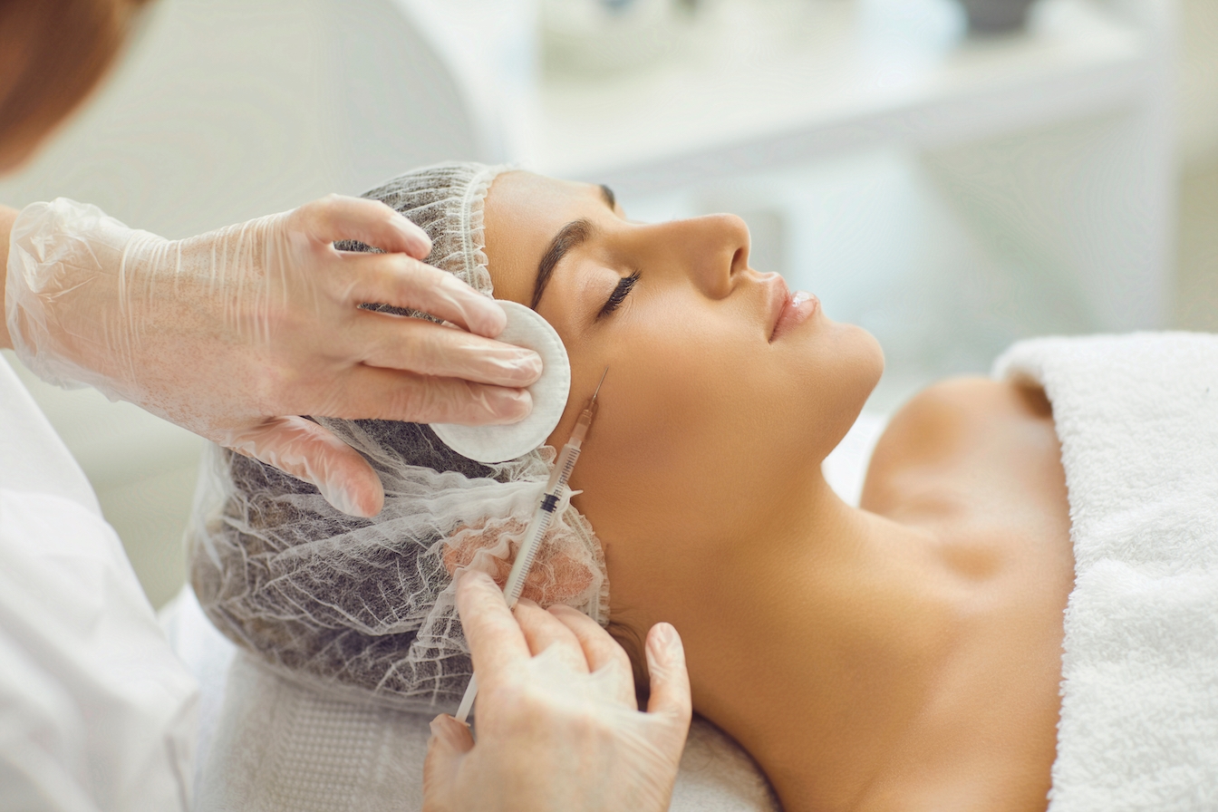 Woman receiving Anti Wrinkle Treatments treatment