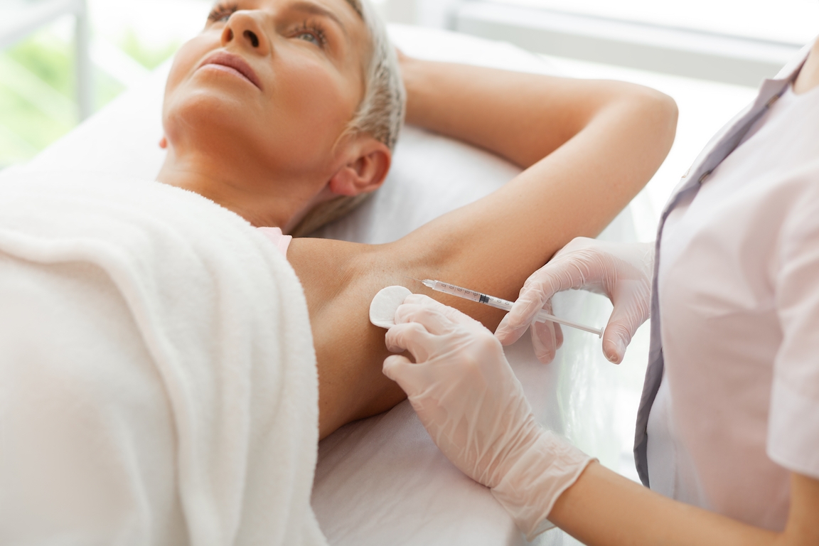 Woman receiving Medical Relaxant treatment